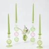 Discount Mrs. Alice Pink & Green Camille Candle Set (Green Candles)