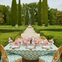 Discount Mrs. Alice Pink & Green Pagoda Starter Plate (Set Of 4)
