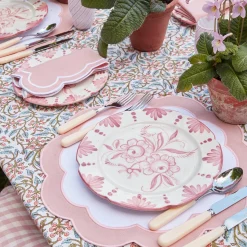 Online Mrs. Alice Pink Applique Placemats & Napkins (Set Of 4)