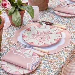 Online Mrs. Alice Pink Applique Placemats & Napkins (Set Of 4)