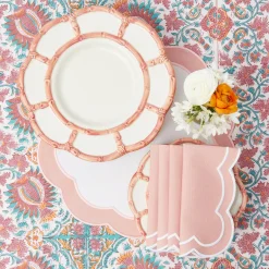 Online Mrs. Alice Pink Applique Placemats & Napkins (Set Of 4)