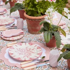 Clearance Mrs. Alice Pink Applique Placemats (Set Of 4)