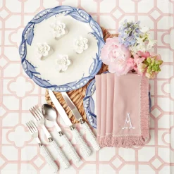 Clearance Mrs. Alice Pink Bamboo Tablecloth
