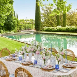Clearance Mrs. Alice Pink Bamboo Tablecloth