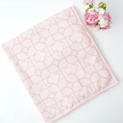Sale Mrs. Alice Pink Bamboo Trellis Tablecloth