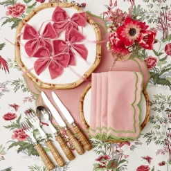 New Mrs. Alice Pink Birdsong Tablecloth