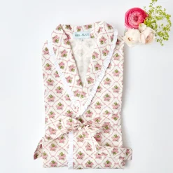 Sale Mrs. Alice Pink Bouquet Dressing Gown