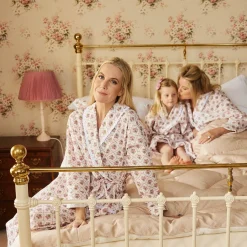 Best Mrs. Alice Pink Bouquet Dressing Gown