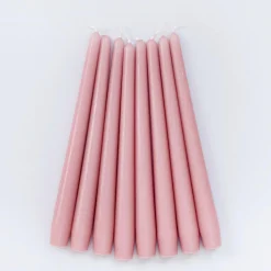New Mrs. Alice Pink Candles (Set Of 8)
