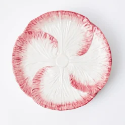 Clearance Mrs. Alice Pink Capri Lettuce Dinner Plate