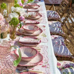Outlet Mrs. Alice Pink Capri Lettuce Dinner Plate