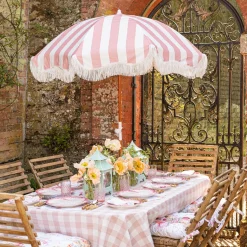 Outlet Mrs. Alice Pink Capri Lettuce Dinner Plate