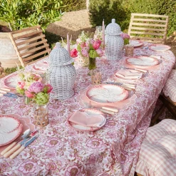 Online Mrs. Alice Pink Capri Lettuce Dinner Plate (Set Of 4)