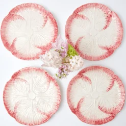 Online Mrs. Alice Pink Capri Lettuce Dinner Plate (Set Of 4)