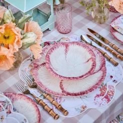 Discount Mrs. Alice Pink Capri Lettuce Dinner Plate (Set Of 4)