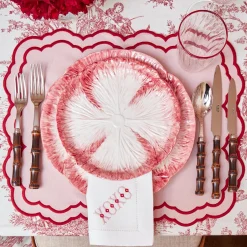 Outlet Mrs. Alice Pink Capri Lettuce Starter Plate
