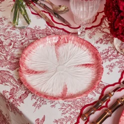 Outlet Mrs. Alice Pink Capri Lettuce Starter Plate