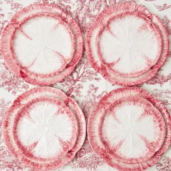 Outlet Mrs. Alice Pink Capri Lettuce Starter Plate (Set Of 4)