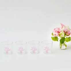 Online Mrs. Alice Pink Coral Glasses (Set Of 4)