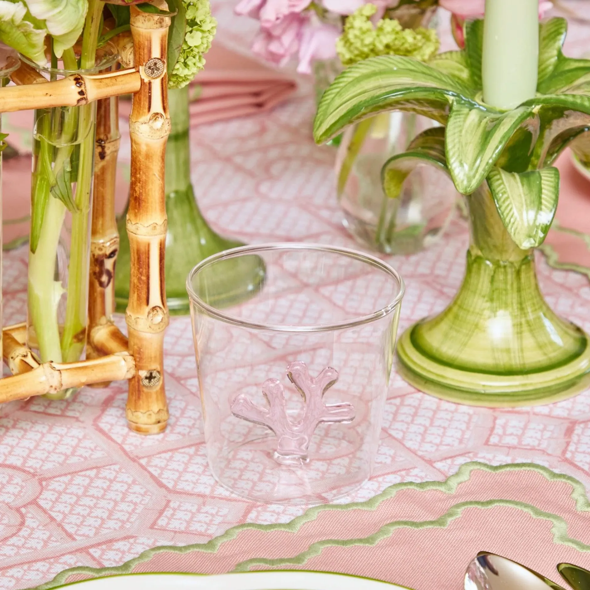 Online Mrs. Alice Pink Coral Glasses (Set Of 4)
