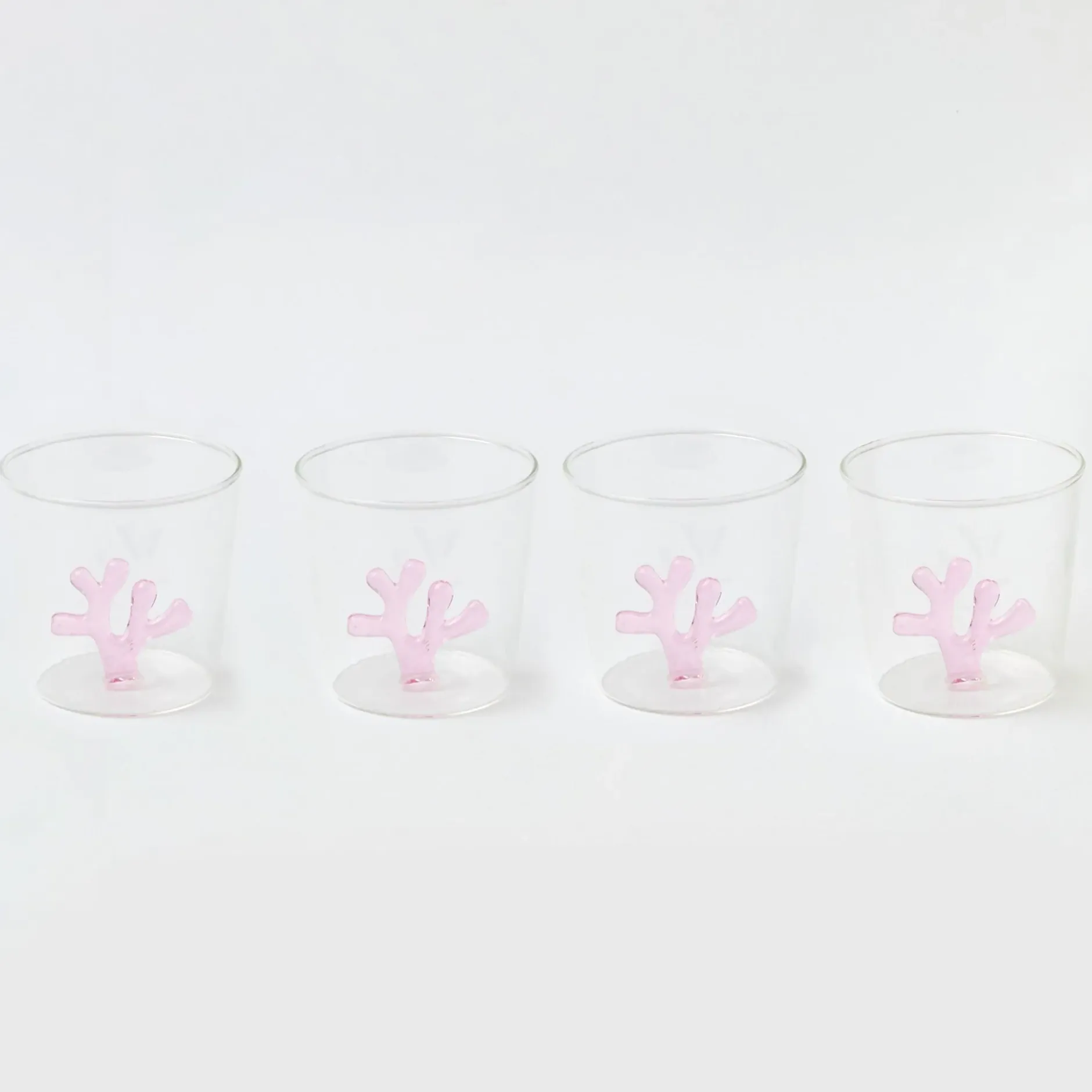 Online Mrs. Alice Pink Coral Glasses (Set Of 4)