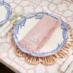 Discount Mrs. Alice Pink Fringe Napkins (Set Of 4)