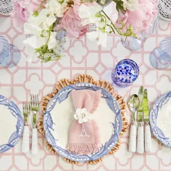 Discount Mrs. Alice Pink Fringe Napkins (Set Of 4)