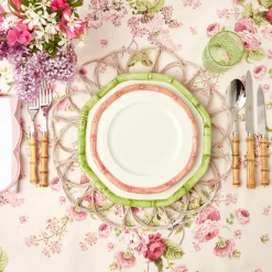 Discount Mrs. Alice Pink Geometric Bamboo Starter Plate
