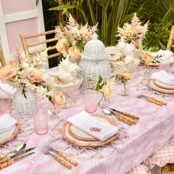 Discount Mrs. Alice Pink Geometric Bamboo Starter Plate