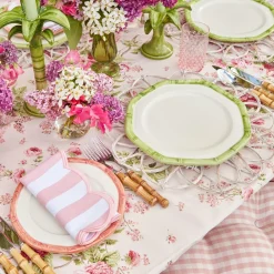 Discount Mrs. Alice Pink Geometric Bamboo Starter Plate
