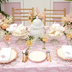Discount Mrs. Alice Pink Geometric Bamboo Starter Plate (Set Of 4)