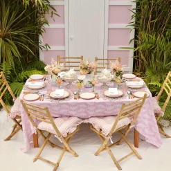 Outlet Mrs. Alice Pink Geometric Bamboo Starter Plate