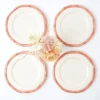 Outlet Mrs. Alice Pink Geometric Bamboo Starter Plate (Set Of 4)