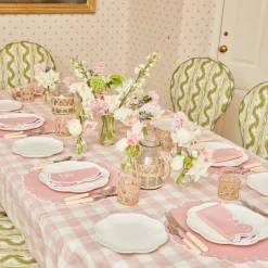 Clearance Mrs. Alice Pink Gingham Tablecloth