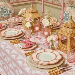 Hot Mrs. Alice Pink Leopard Ikat Tablecloth
