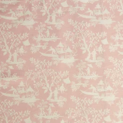 Online Mrs. Alice Pink Pagoda Garden Fabric