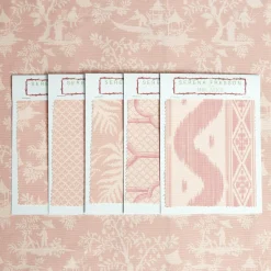 Online Mrs. Alice Pink Pagoda Garden Fabric