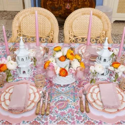 Discount Mrs. Alice Pink Petal Bamboo Dinner Plates (Set Of 4)