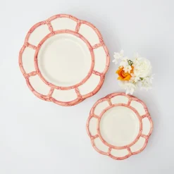 Discount Mrs. Alice Pink Petal Bamboo Dinner Plate