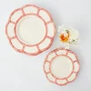 Online Mrs. Alice Pink Petal Bamboo Starter Plate