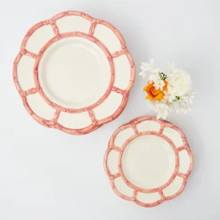 Online Mrs. Alice Pink Petal Bamboo Starter Plate