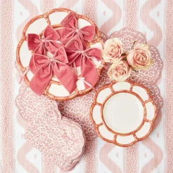 Online Mrs. Alice Pink Petal Bamboo Starter Plate