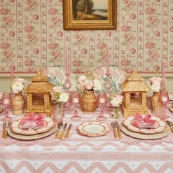 Online Mrs. Alice Pink Petal Bamboo Starter Plate