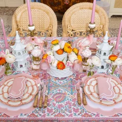 Online Mrs. Alice Pink Petal Bamboo Starter Plate