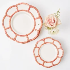 Online Mrs. Alice Pink Petal Bamboo Starter Plate