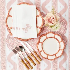 Best Mrs. Alice Pink Petal Bamboo Starter Plate