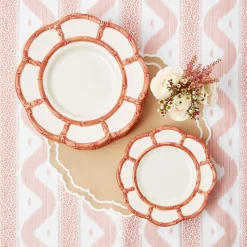 Best Mrs. Alice Pink Petal Bamboo Starter Plate
