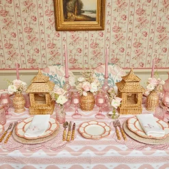 Best Mrs. Alice Pink Petal Bamboo Starter Plate
