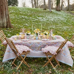 New Mrs. Alice Pink Rattan Napkin Bow (Set Of 4)