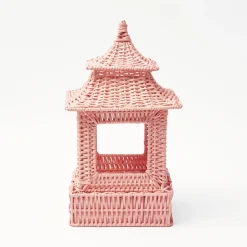 Best Mrs. Alice Pink Rattan Pagoda Lantern